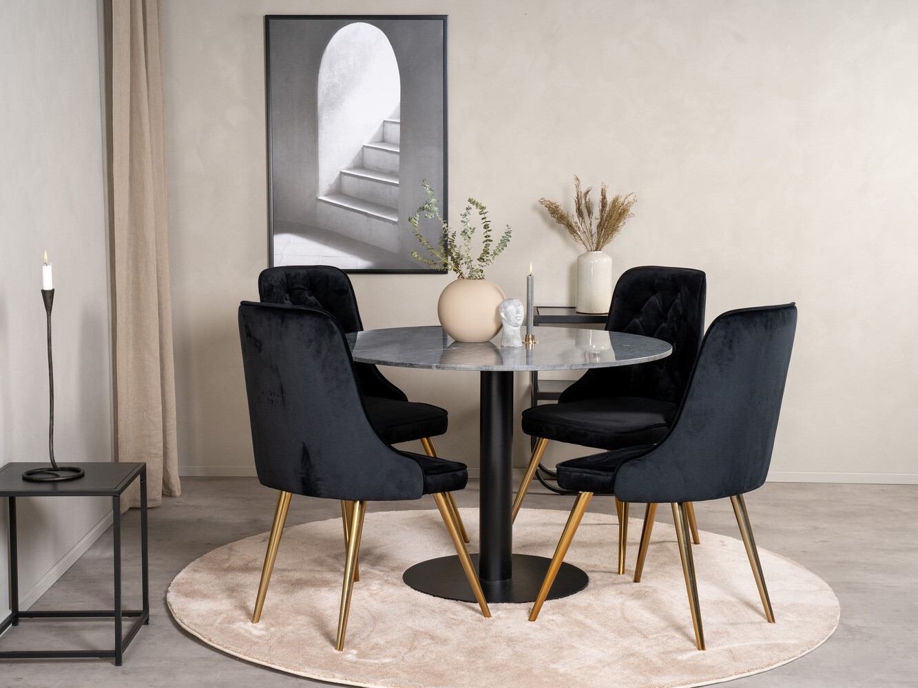 Dining set Dallas 1627 (Black)