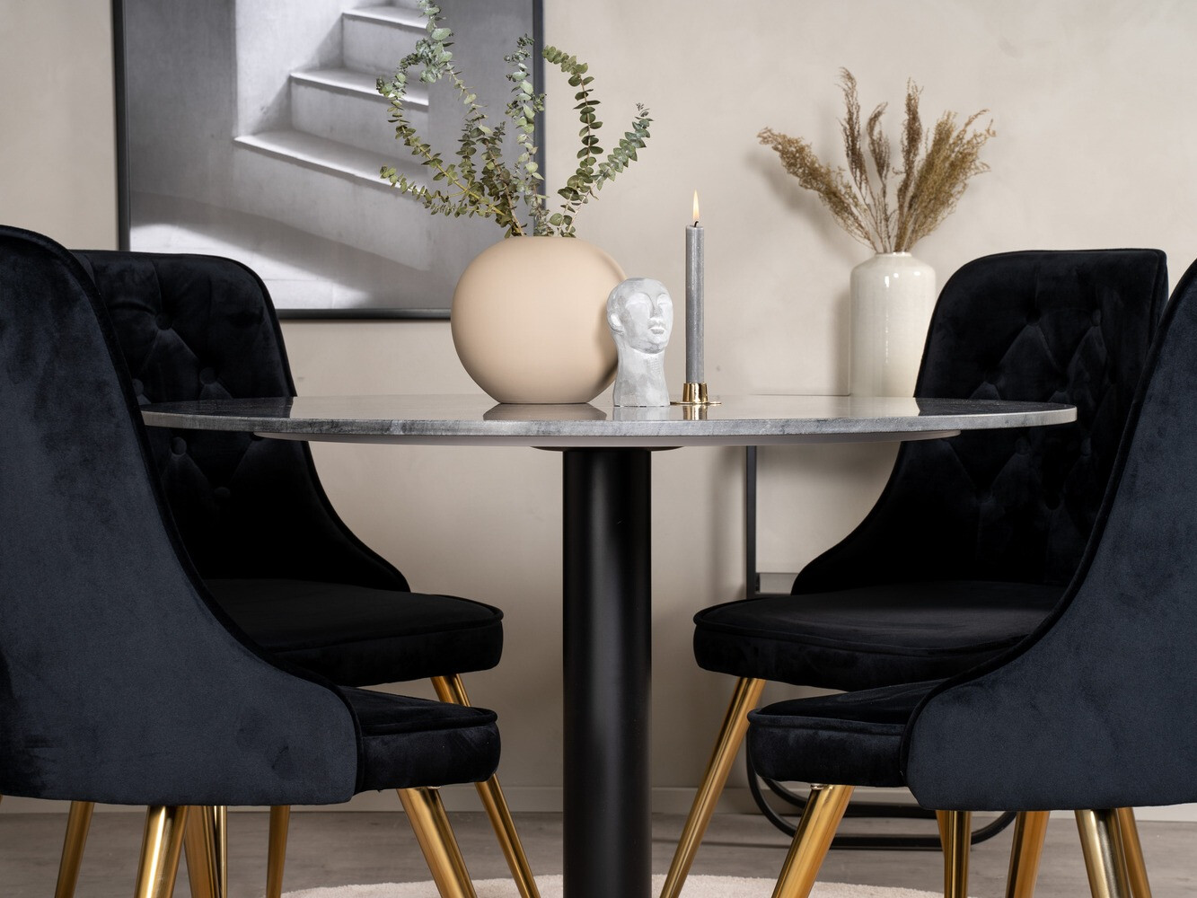 Dining set Dallas 1627 (Black)