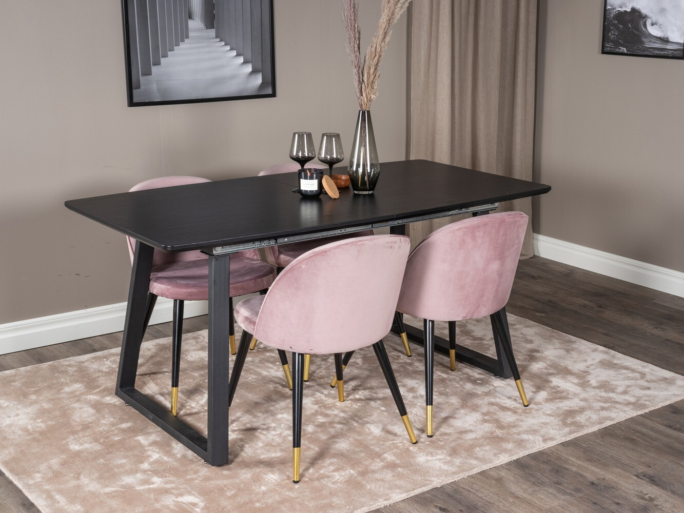 Dining set Dallas 1631 (Pink)