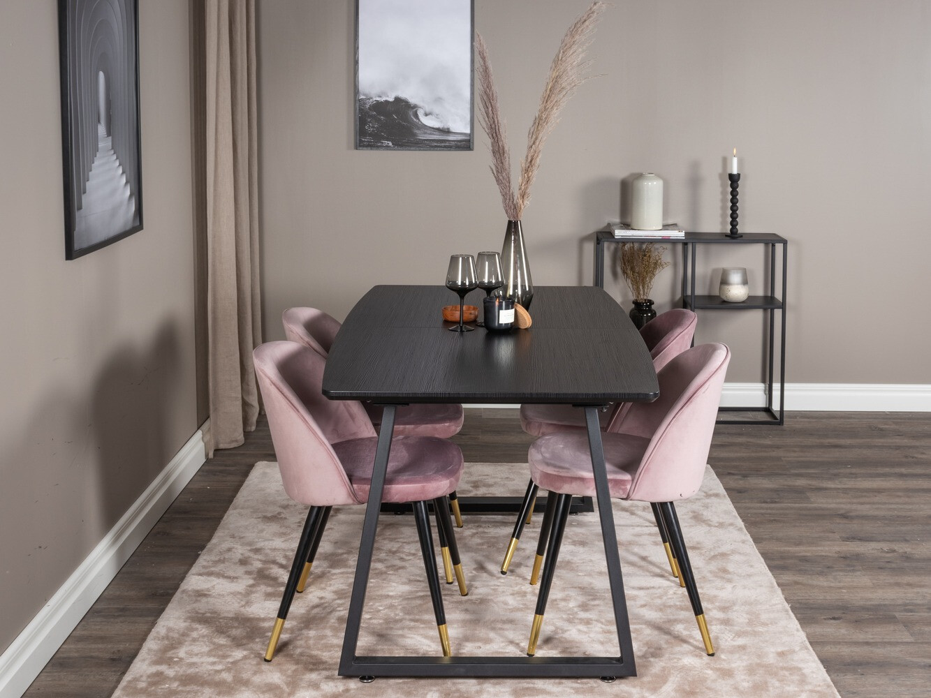 Dining set Dallas 1631 (Pink)