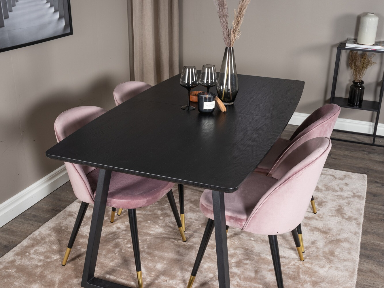 Dining set Dallas 1631 (Pink)