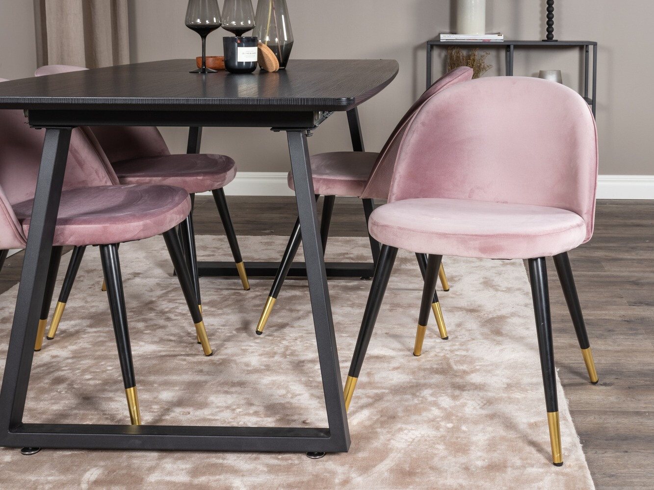 Dining set Dallas 1631 (Pink)