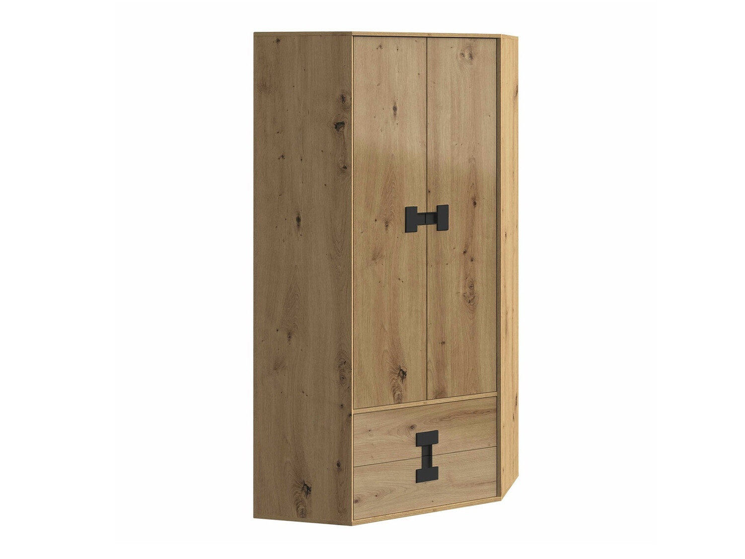 Corner wardrobe Florevi 114 (Artisan oak)