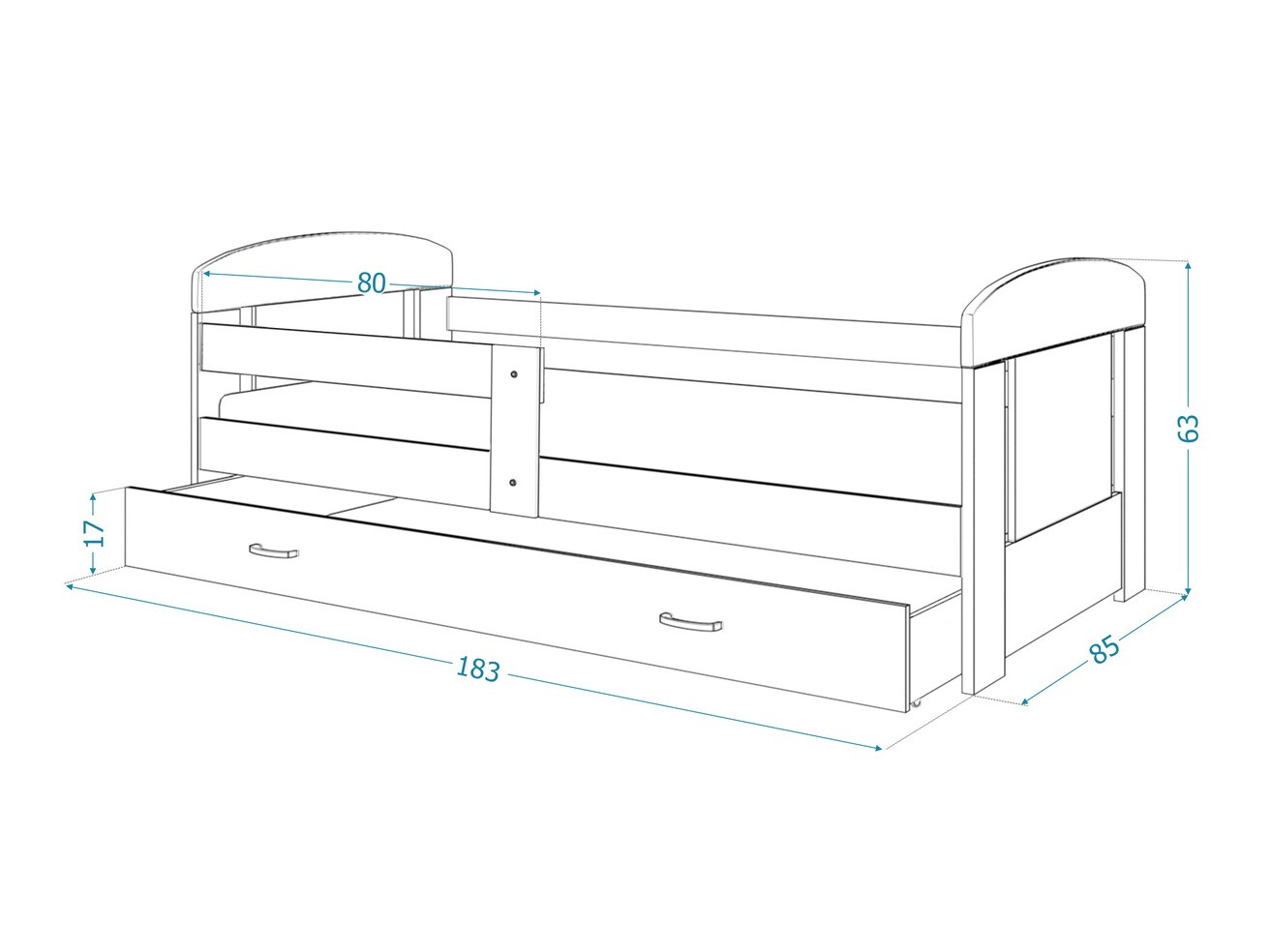 Bed Tentive 100 (White)