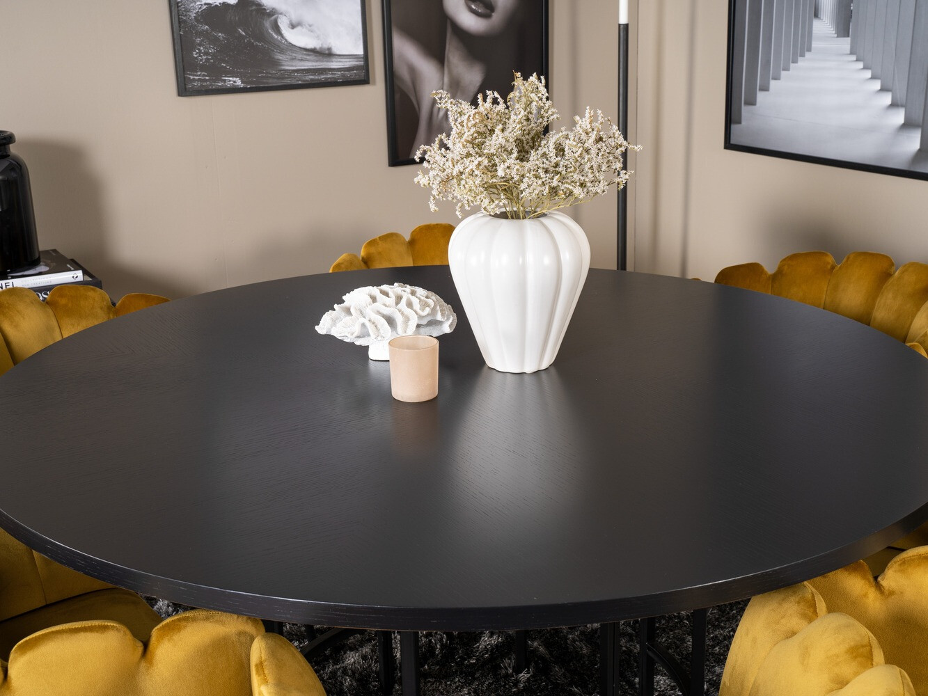 Dining set Dallas 312 (Yellow + Black)