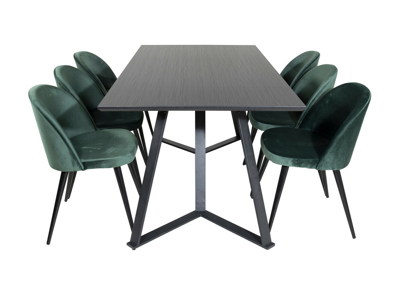 Dining set Dallas 360 (Green + Black)