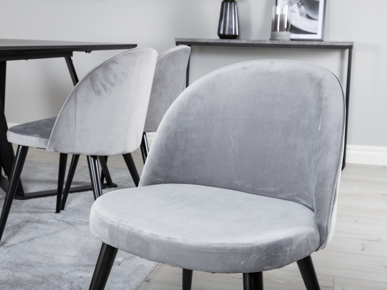 Dining set Dallas 360 (Grey + Black)