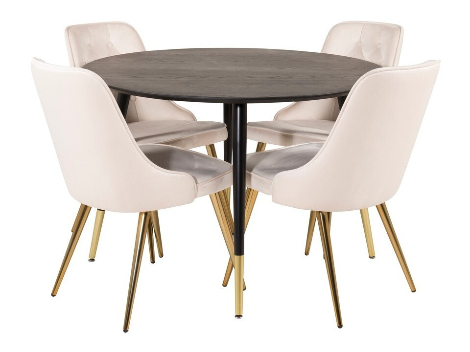Dining set Dallas 1178 (Beige + Golden)