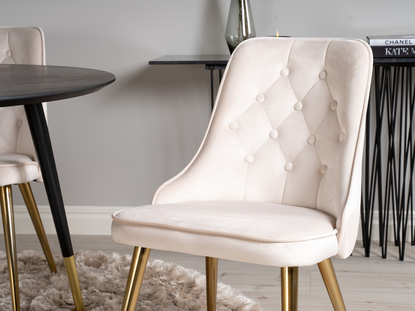 Dining set Dallas 1178 (Beige + Golden)