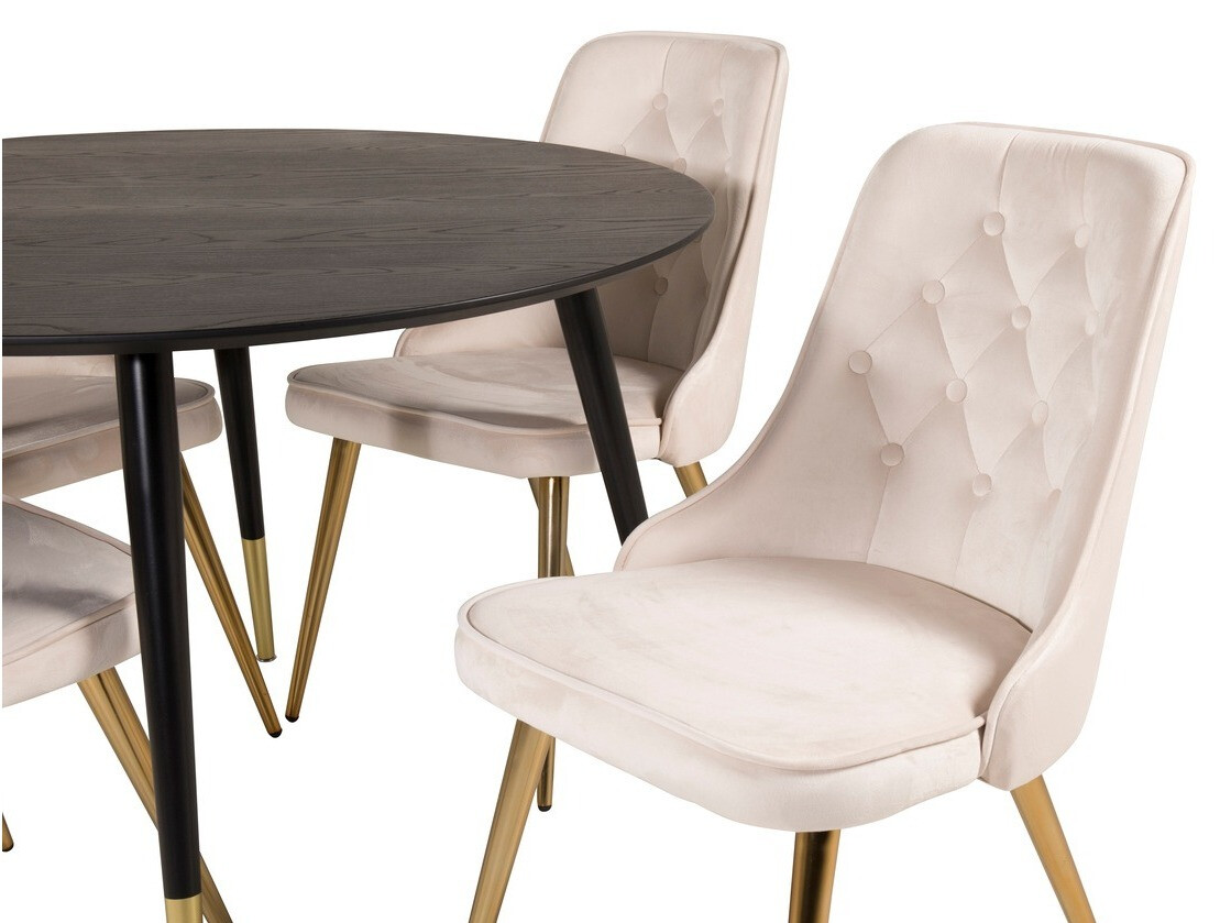Dining set Dallas 1178 (Beige + Golden)
