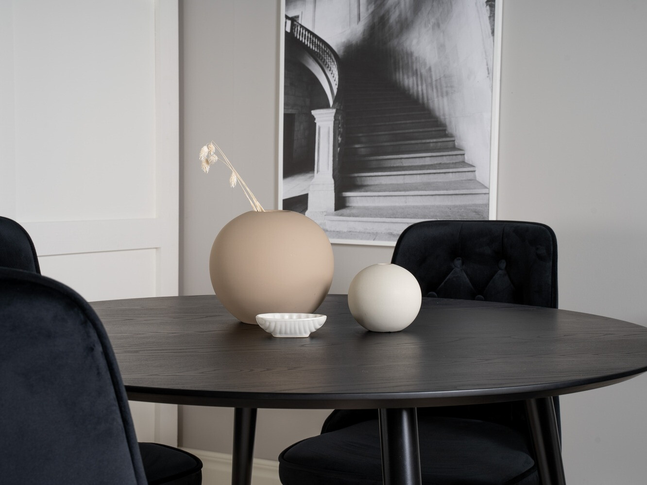 Dining set Dallas 1178 (Black + Golden)