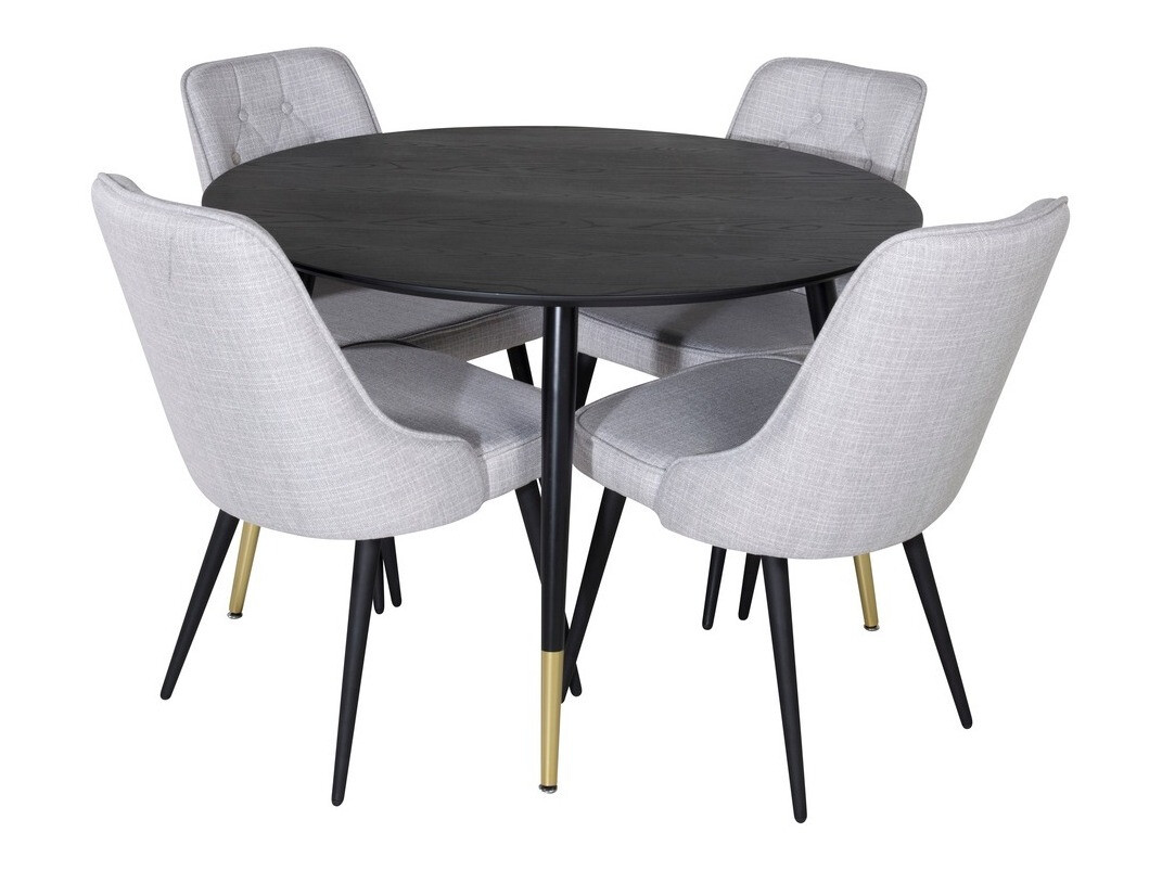 Dining set Dallas 1178 (Grey + Black)