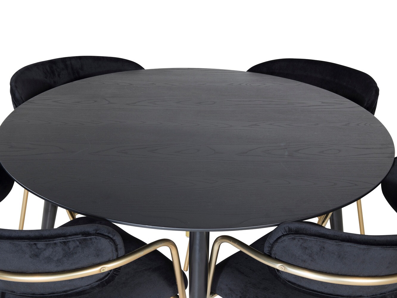 Dining set Dallas 1180 (Black + Golden)