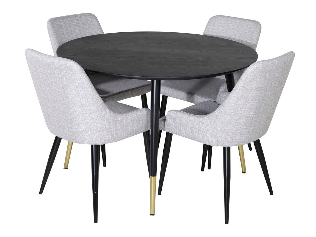 Dining set Dallas 1181 (Grey + Black)