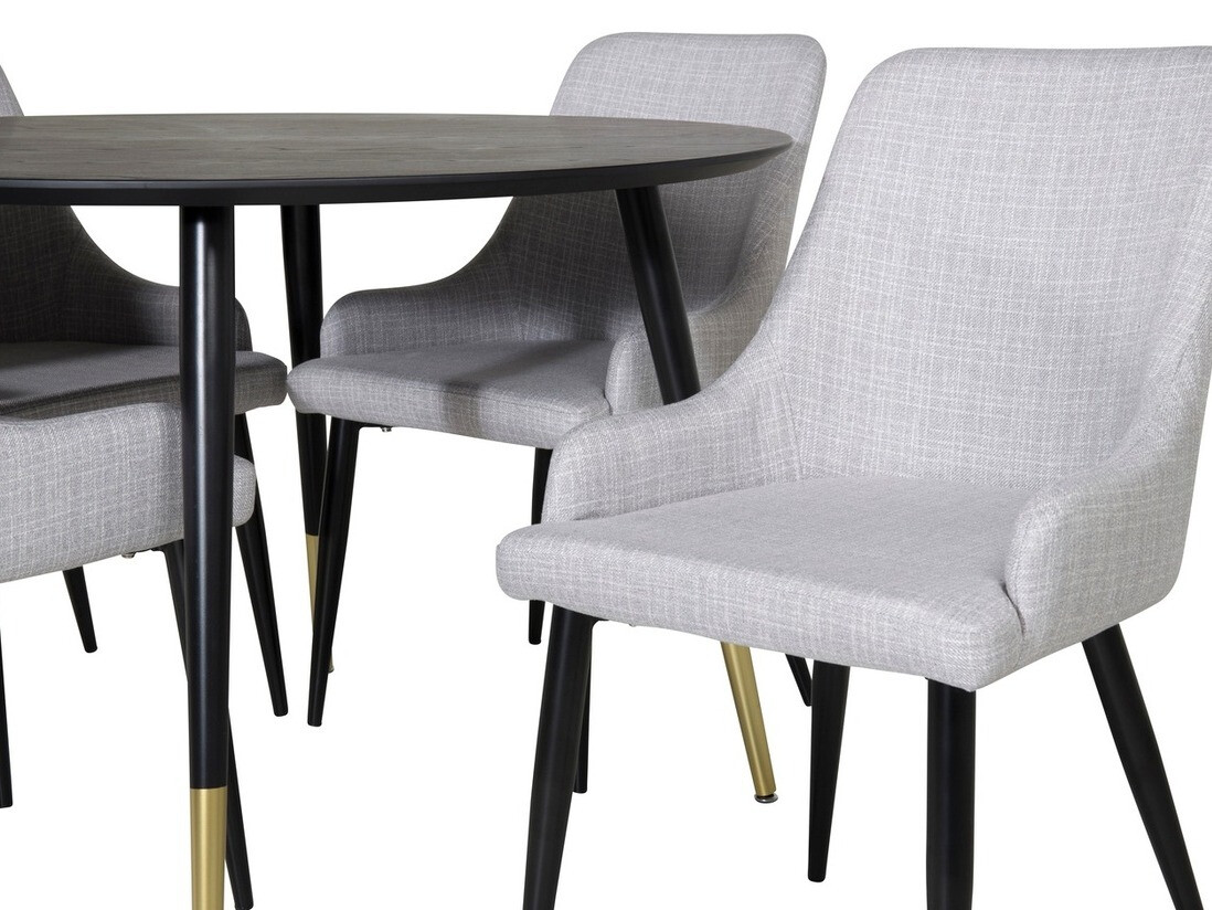 Dining set Dallas 1181 (Grey + Black)
