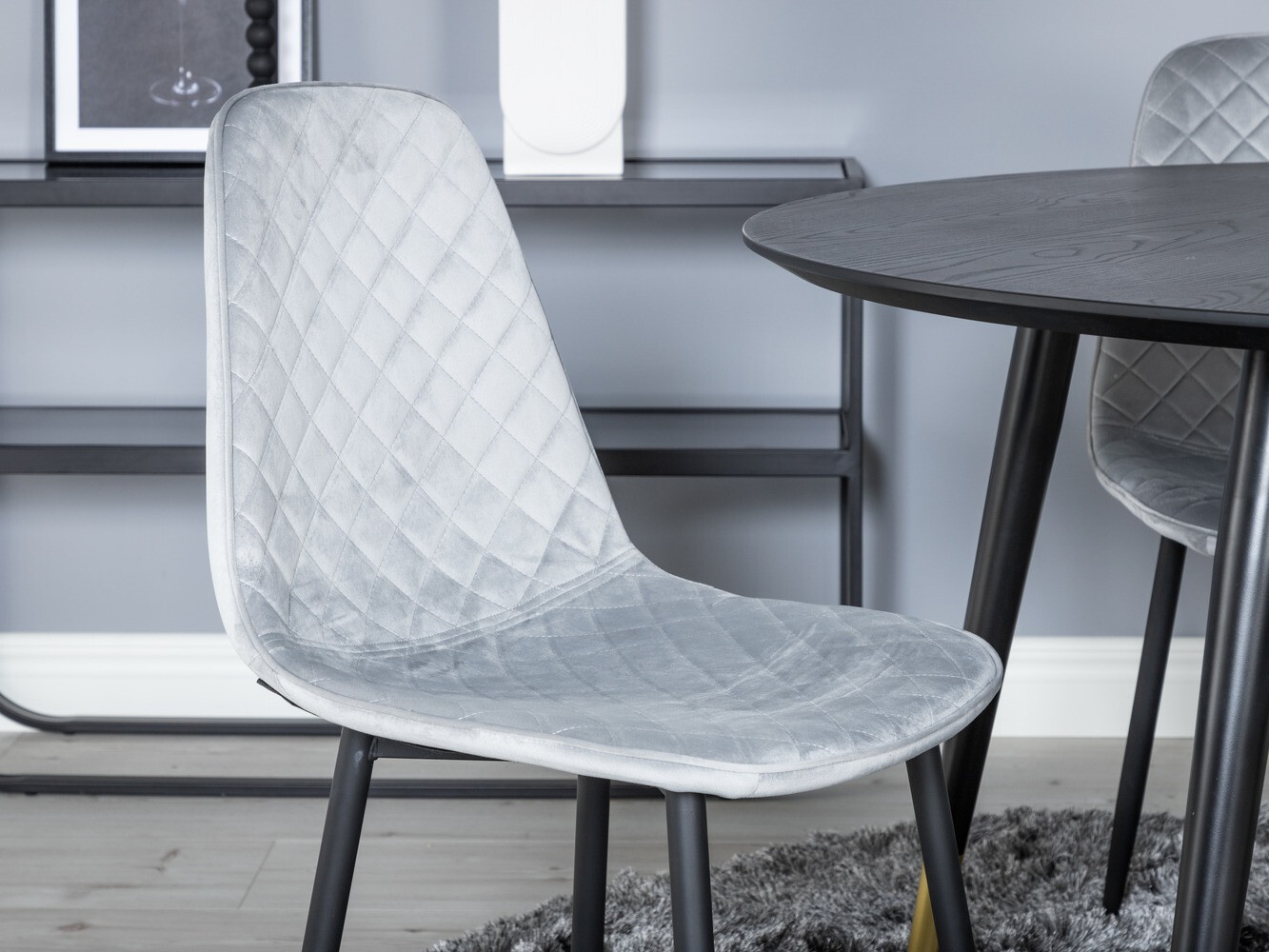 Dining set Dallas 1183 (Grey + Black)