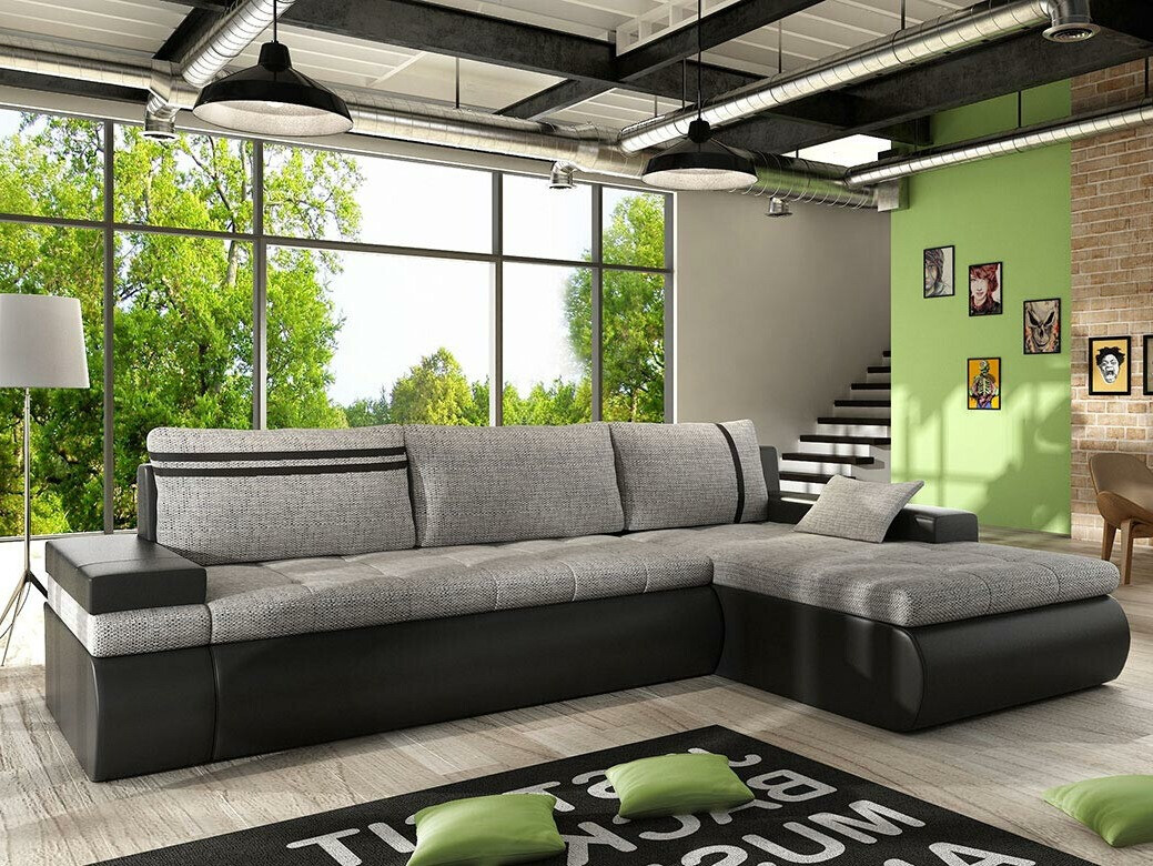 Corner sofa Temple 100 (Soft 011 + Lawa 05)