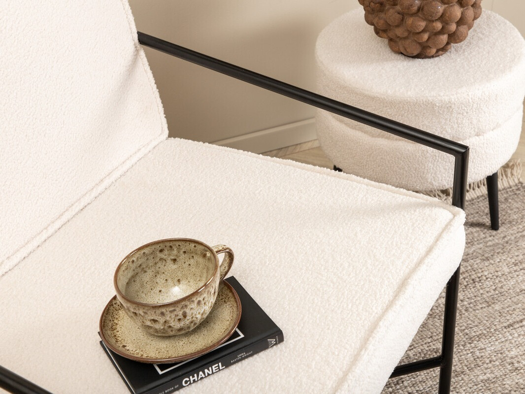 Armchair Dallas 1707 (Cream + Black)