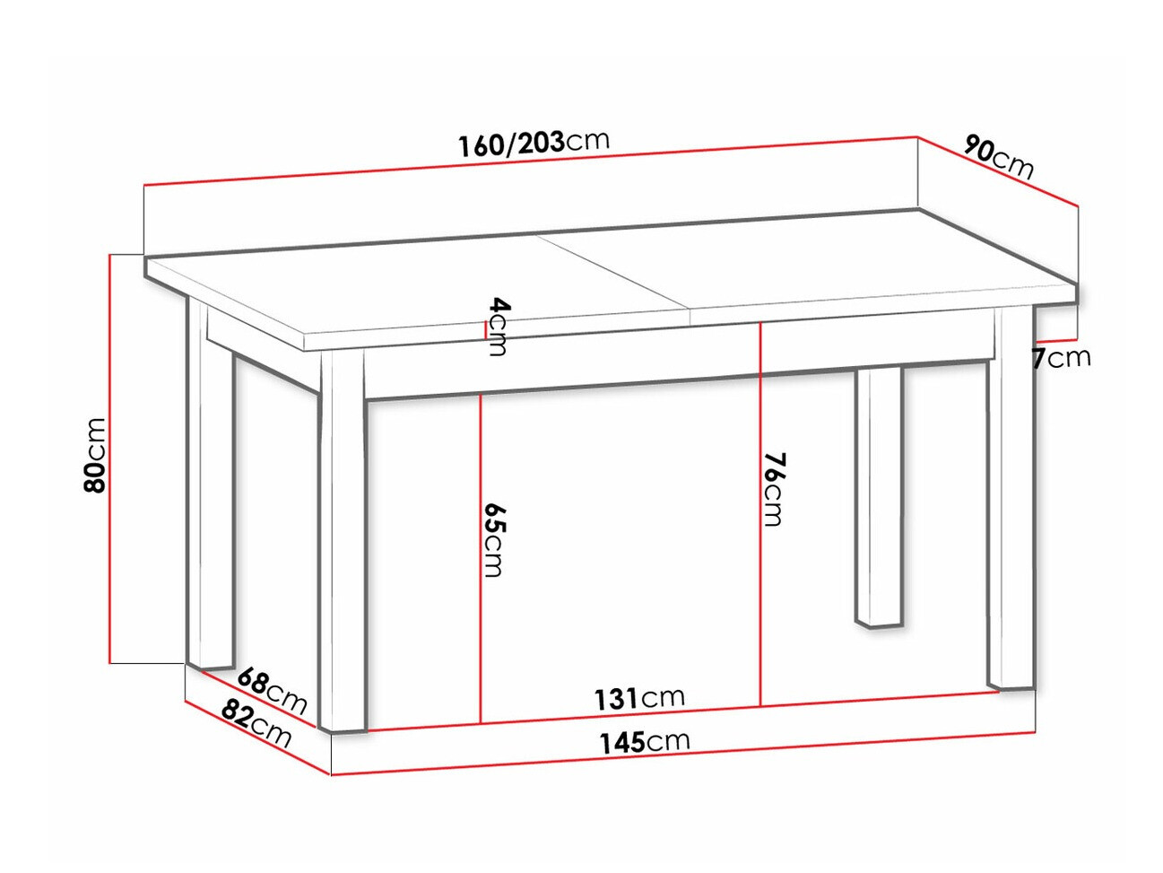 Table Ferdore 115