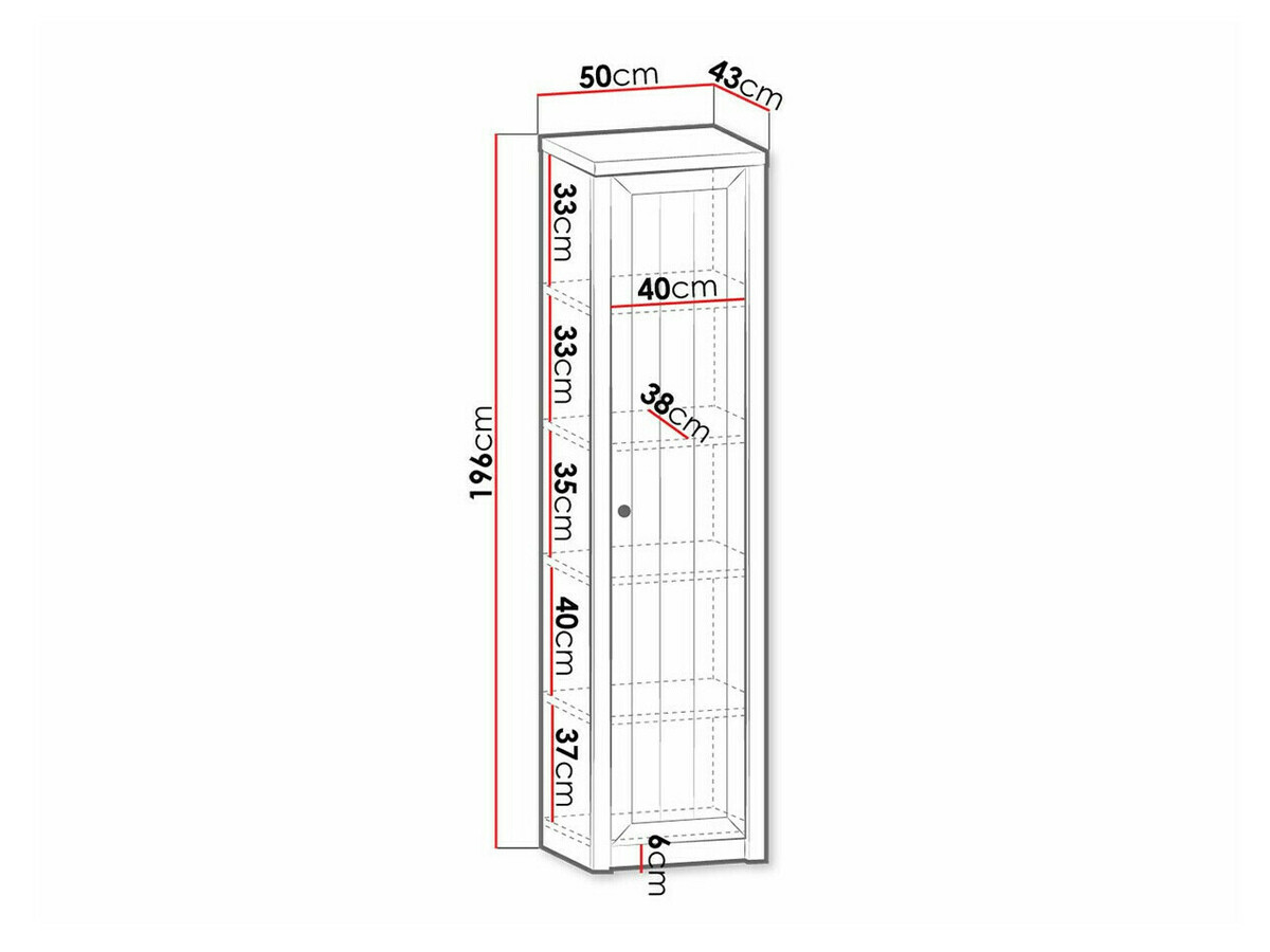 Bookcase Ferdore 145