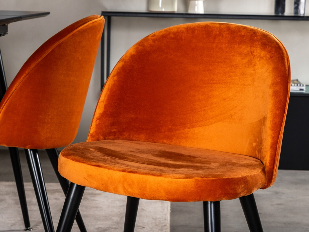 Chair Dallas 136 (Orange + Black)