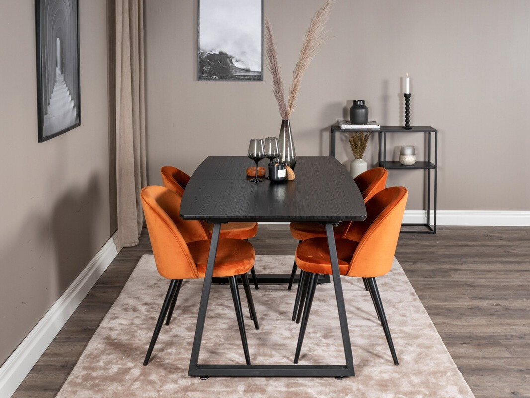 Chair Dallas 136 (Orange + Black)