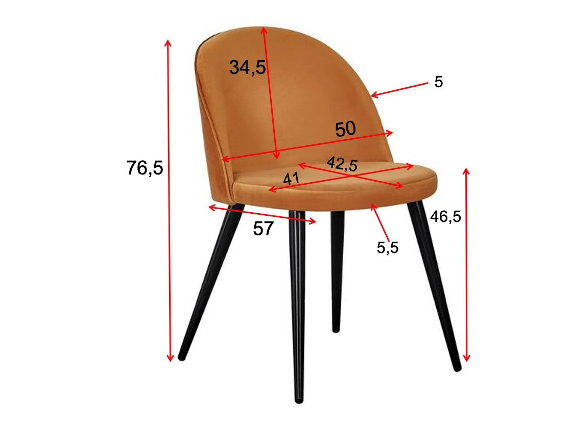 Chair Dallas 136 (Orange + Black)
