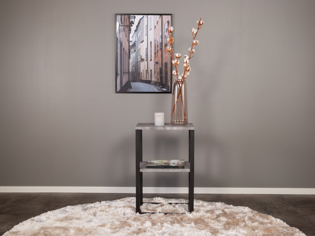 Side table Dallas 3219 (Black + Concrete)