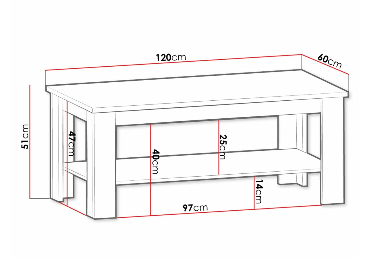 Coffee table Ferdore 149