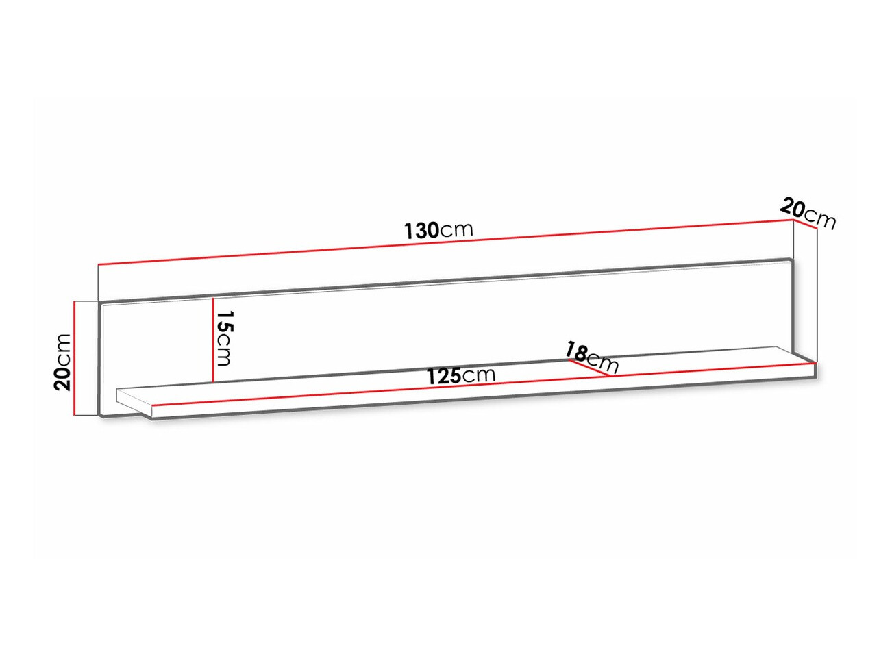 Wall shelf Ferdore 152