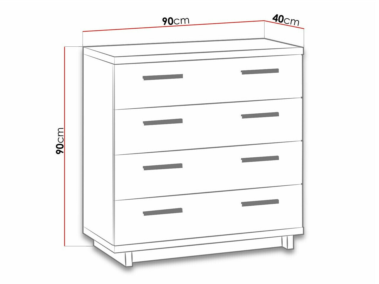 Chest of drawers Morlira 101