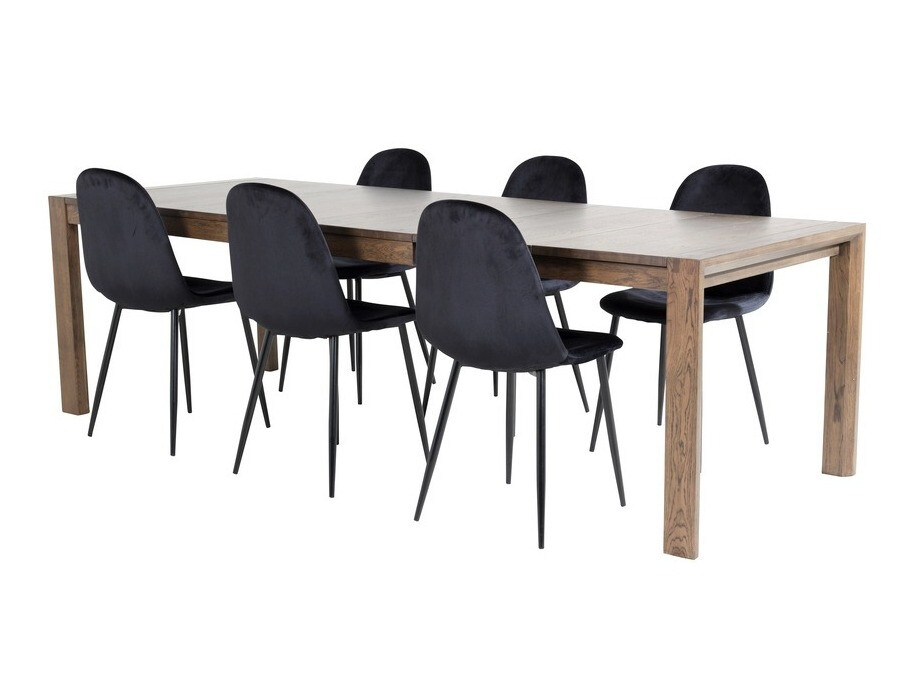 Dining set Dallas 2027 (Dark wood)