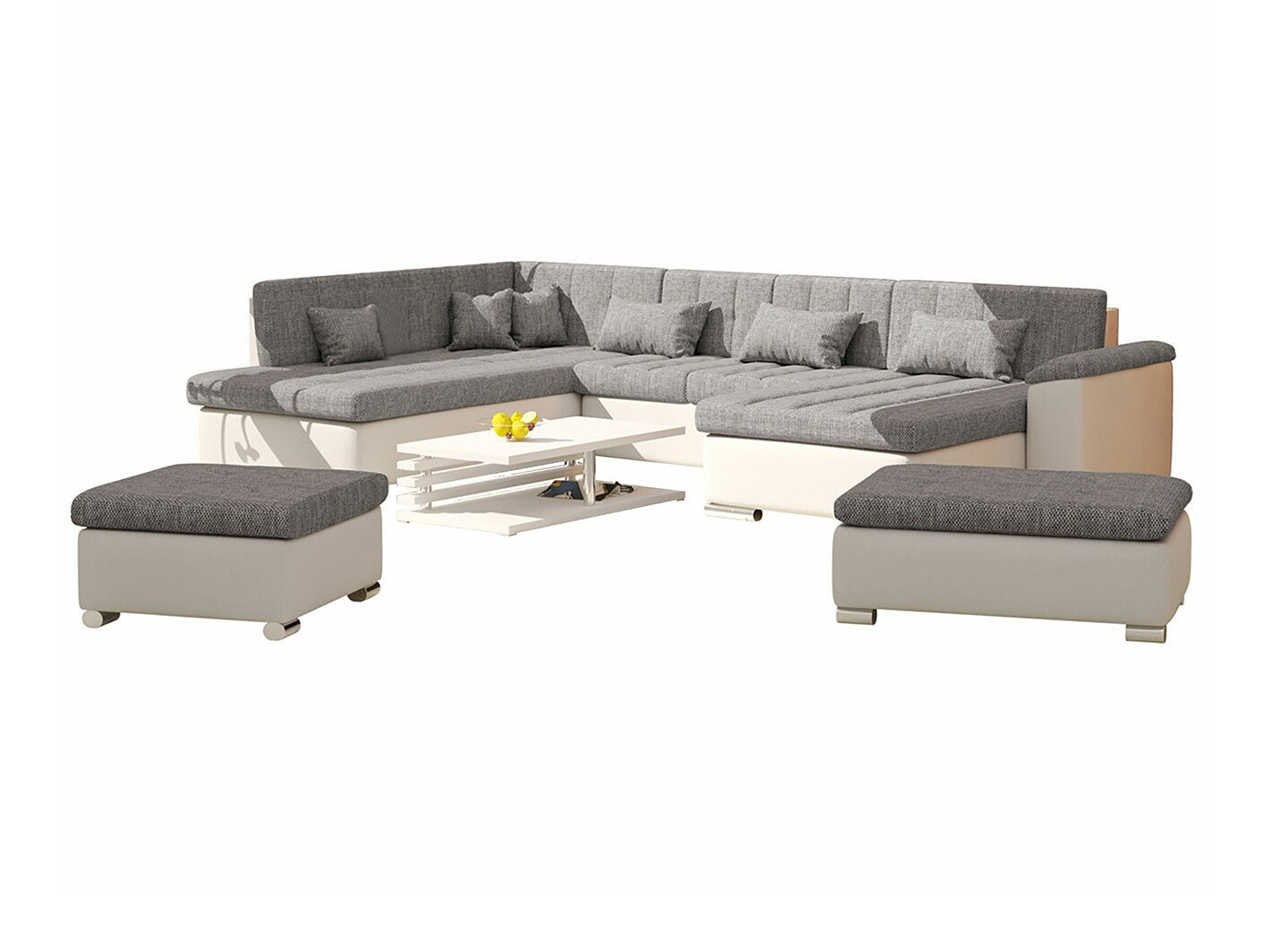 Upholstered furniture set Comfivo Gemma II (Soft 017 + Lawa 05)