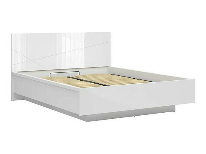 Bed Fivale 122 (Glossy white + White)