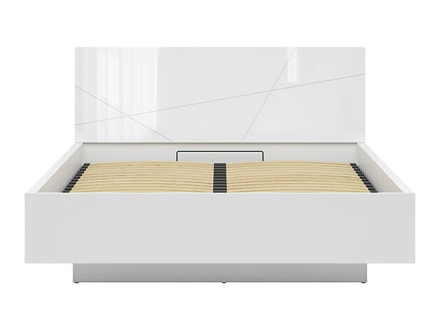 Bed Fivale 122 (Glossy white + White)