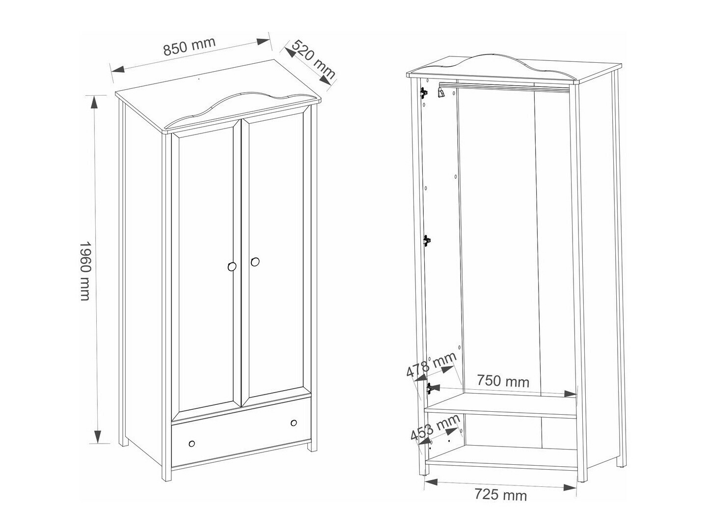 Wardrobe Elblive 118