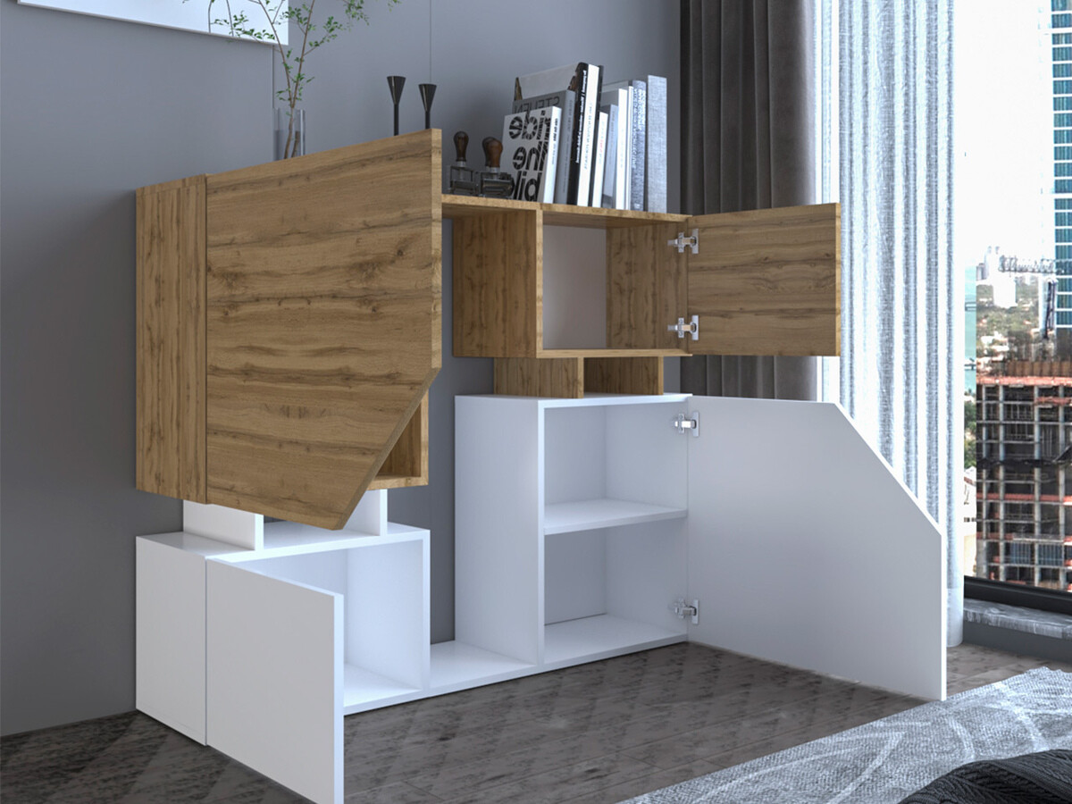 Living room set Comfivo Daldune I (Wotan Oak + Anthracite)