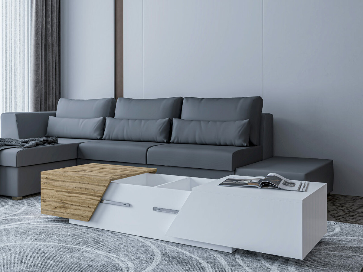 Living room set Comfivo Daldune I (Wotan Oak + Anthracite)