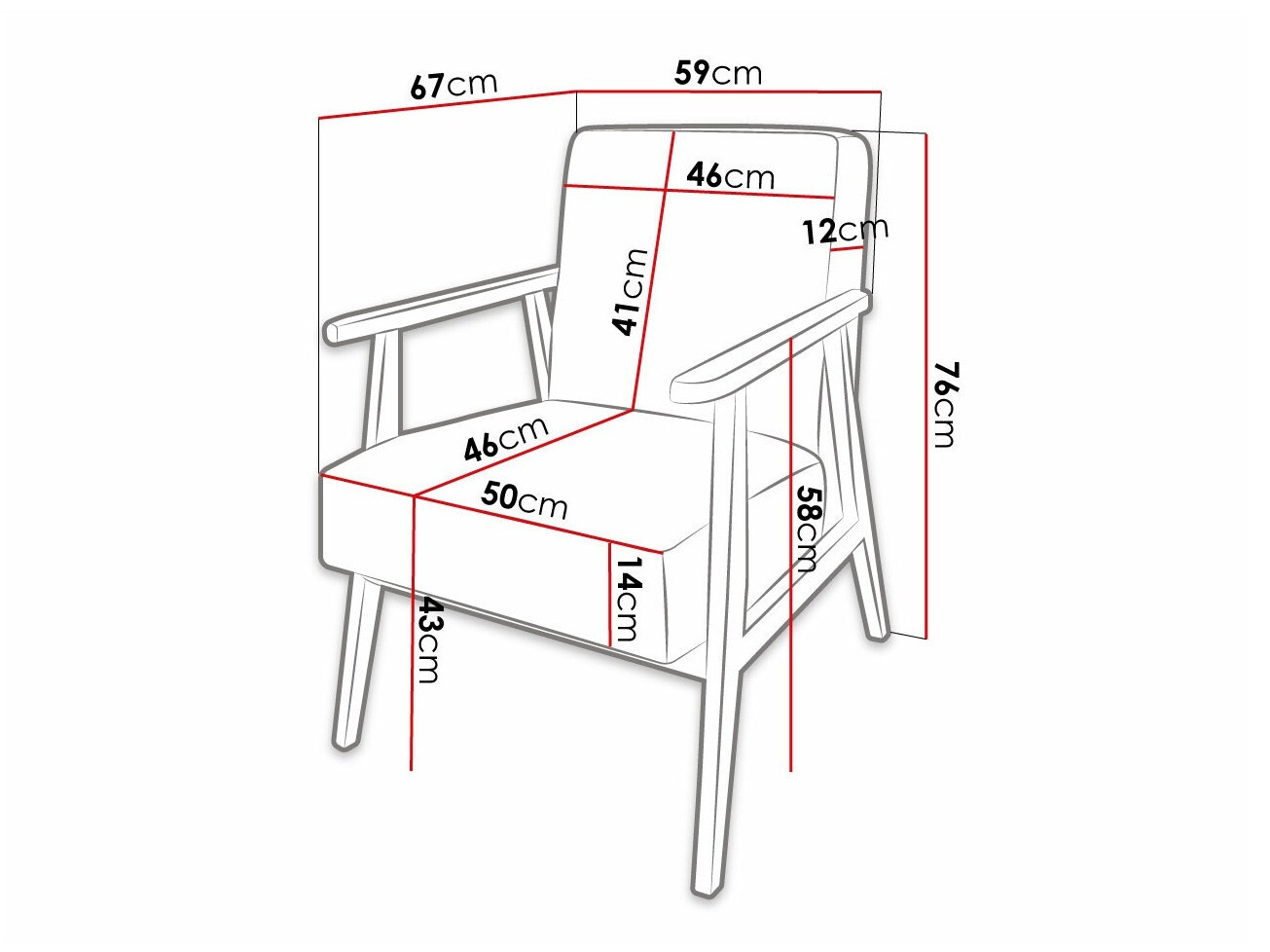 Armchair Clovis 100 (Poso 01)