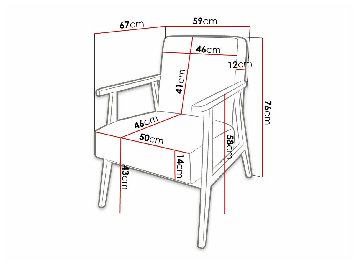 Armchair Clovis 100 (Poso 100)