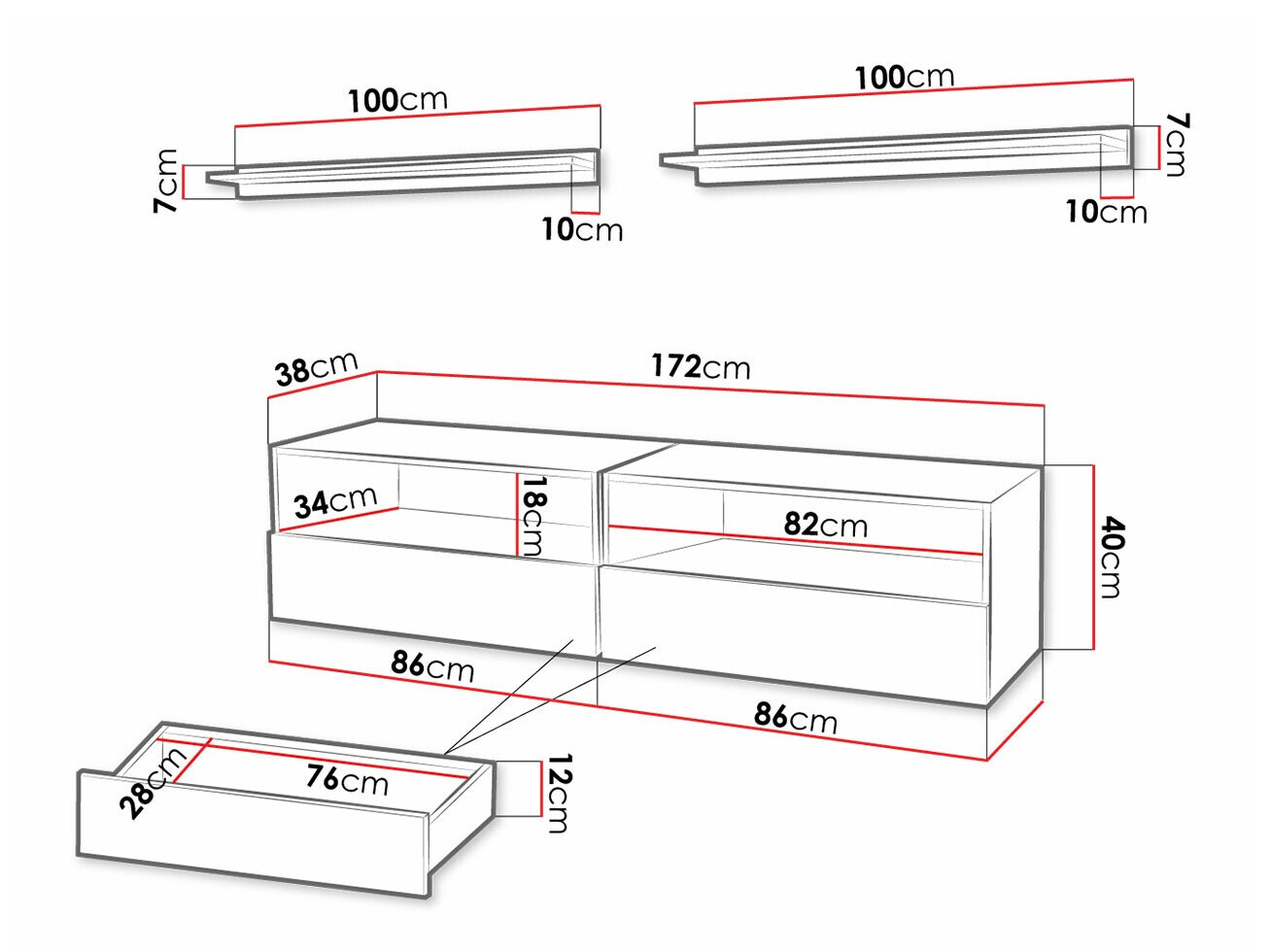TV stand Fraga