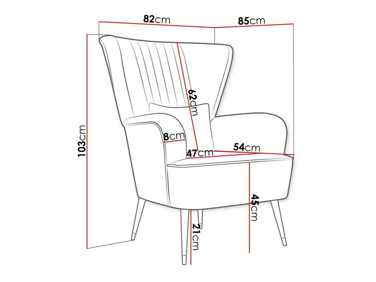 Armchair Orem 111 (Magic Velvet 2227)