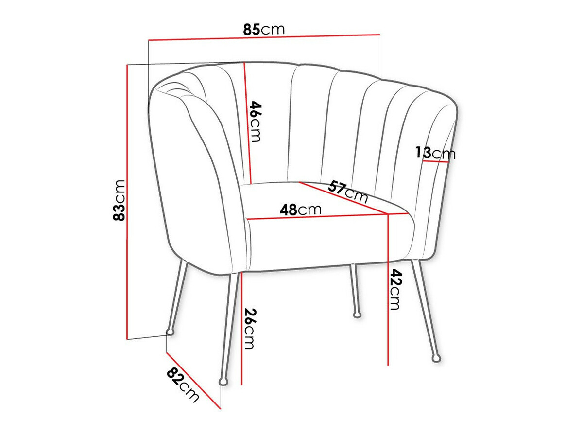 Armchair Orem 112 (Magic Velvet 2219)