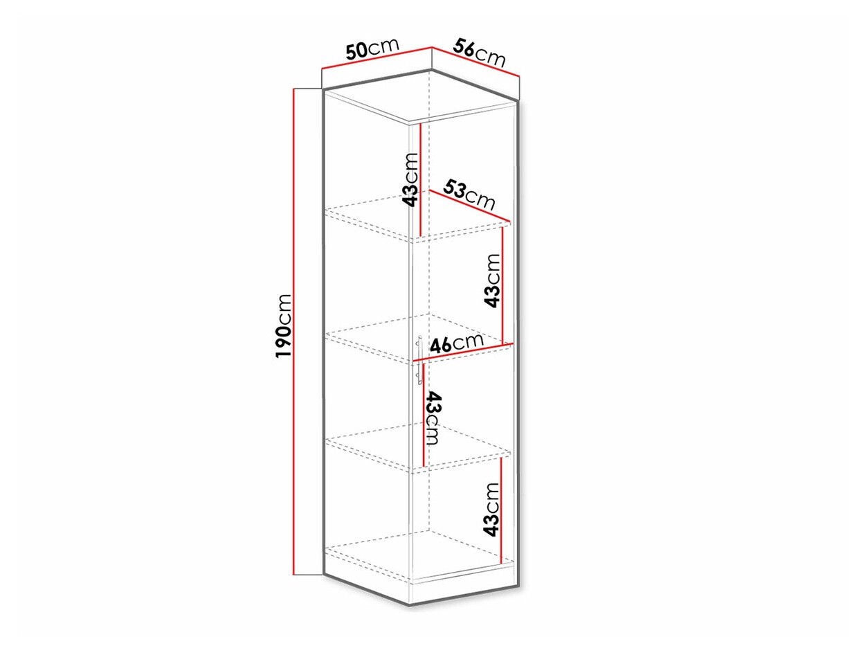 Bookcase Cavmero 107 (Sonoma oak + White)