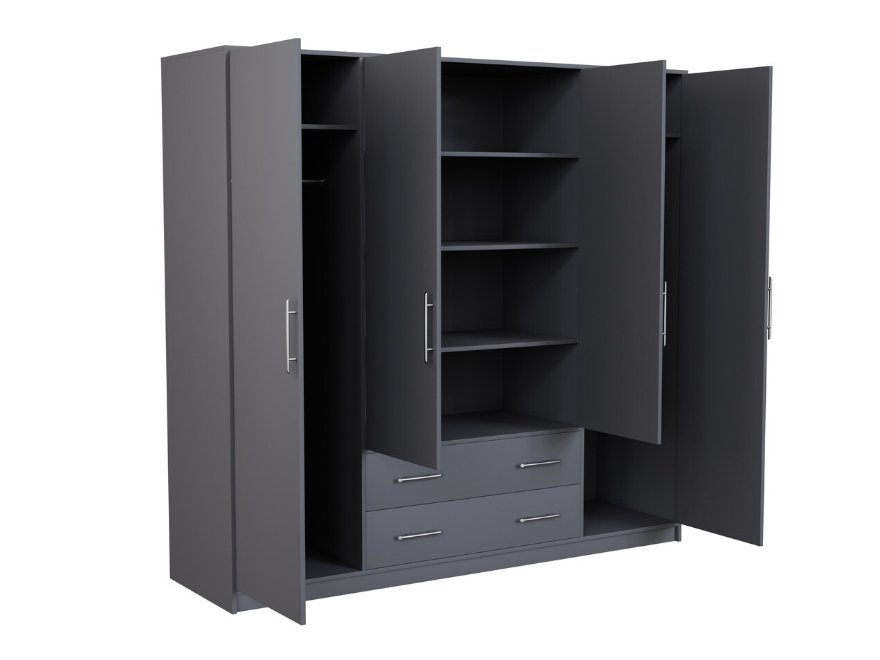 Wardrobe Cavmero 100 (Anthracite)