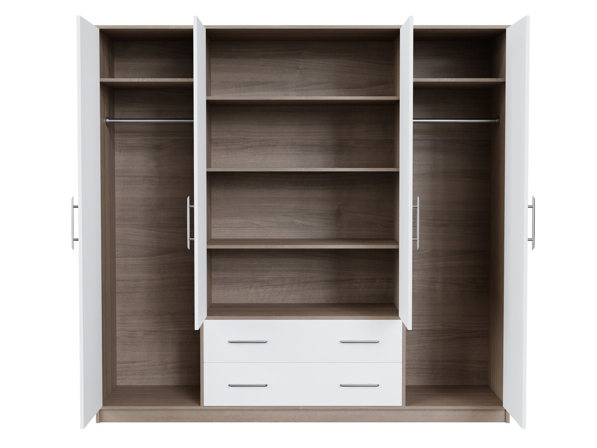 Wardrobe Cavmero 100 (Sonoma oak + White)