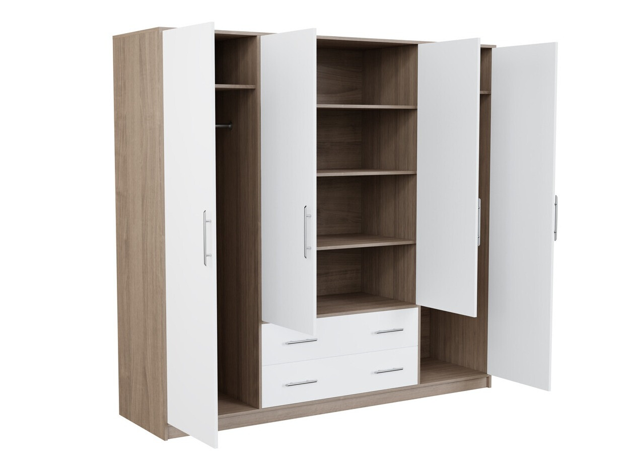 Wardrobe Cavmero 100 (Sonoma oak + White)