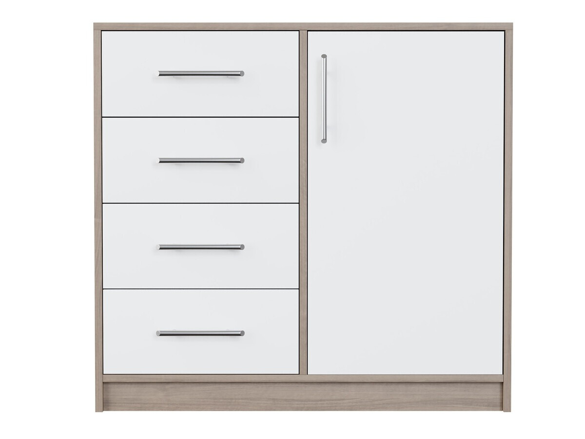 Chest of drawers Cavmero 108 (Sonoma oak + White)