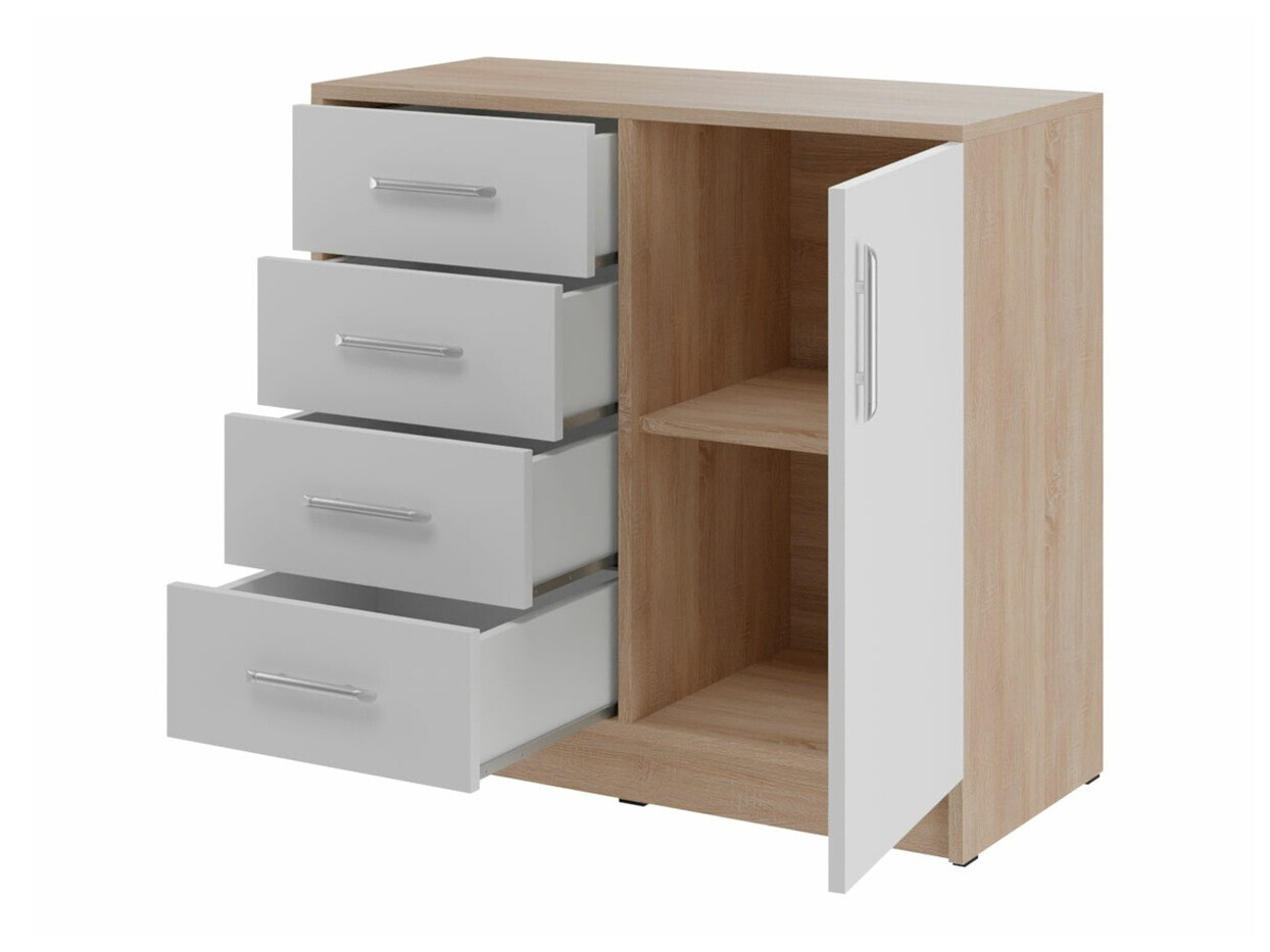 Chest of drawers Cavmero 108 (Sonoma oak + White)