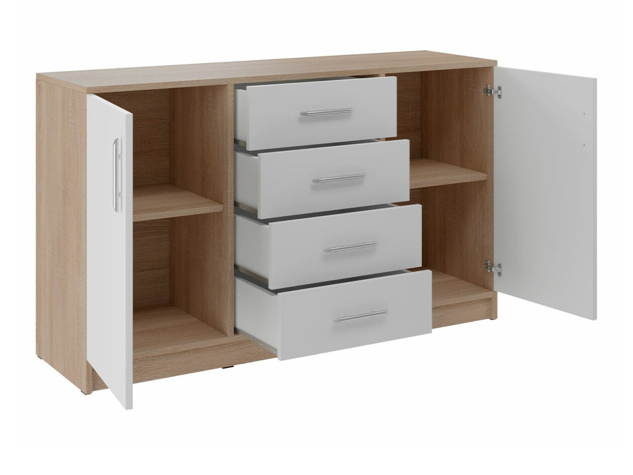 Chest of drawers Cavmero 109 (Sonoma oak + White)